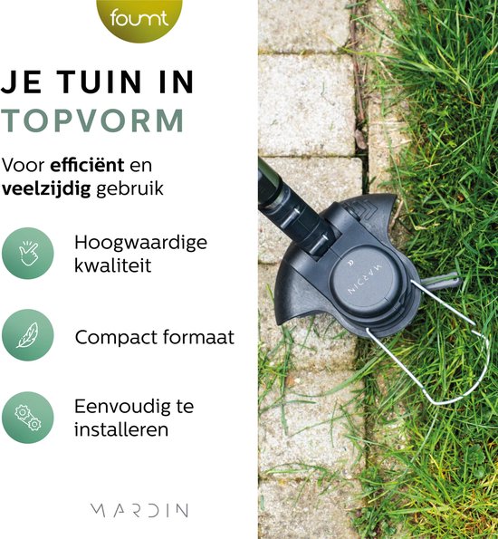 Mardin Kantenmaaier - Grastrimmer - Bosmaaier - Incl. 2 accu's en lader - Zwart van Merkloos	 — afbeelding 5