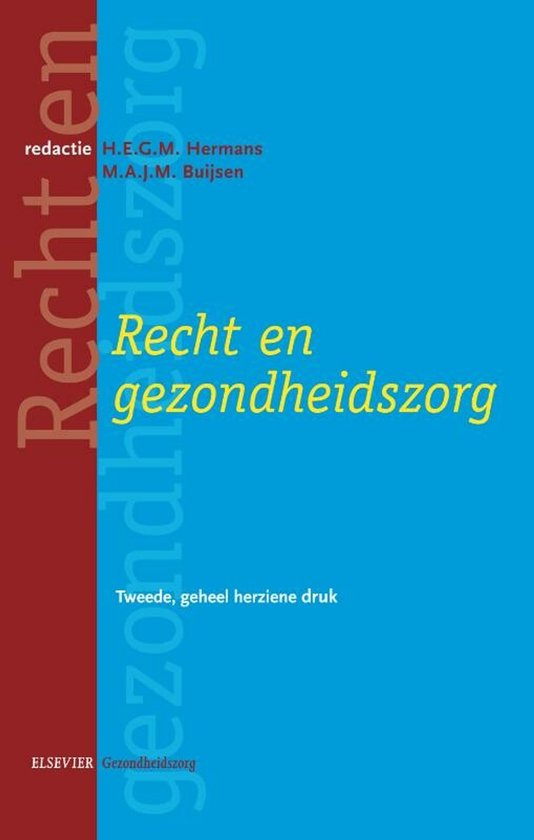 Recht En Gezondheidszorg - cover