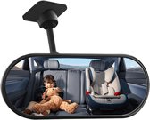 Babyspiegel voor auto - spiegel - 360 ° verstelbare autospiegel baby - Lijmbevestiging - brede hoek verbrijzingsvrije achterbankmonitor voor kinderen observeren, voorruit, dashboard