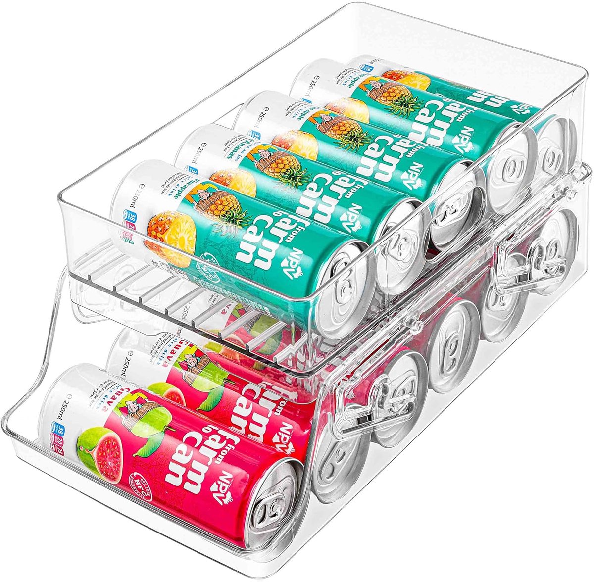 Koelkast Organizer Blikjes Dispenser - BPA-vrij - Opvouwbaar