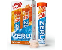 High5 High5 ZERO Sinaasappel & Kers - 2 x 20 Bruistabletten - Suikervrije Elektrolytentabletten - Met Magnesium, Kalium en Vitamine C