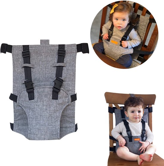 Harnais Siège Bébé Chaise Haute Portable - Siège Voyage Avec Harnais De Sécurité Pour Enfants