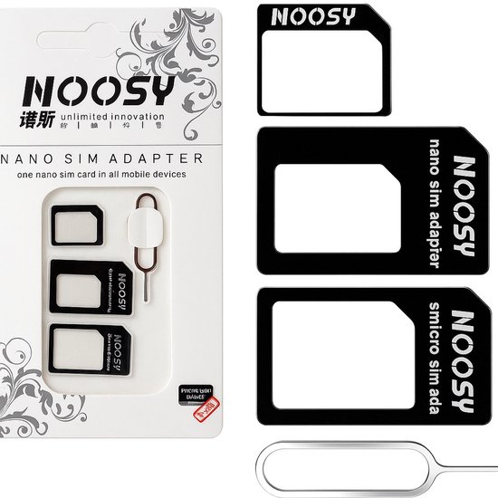 Kit De 10 Adaptateurs De Cartes SIM - Inclut Nano, Micro, Standard, Avec éjecteur Et 4 Cordons De Téléphone - 8