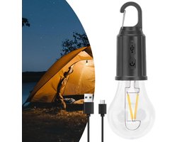 Oplaadbare LED-lampen 2W 2700K Zacht wit, waterdicht voor buiten, 3 lichtstanden, vintage kaarsvorm, voor prieel, kroonluchter, camping, back-up, pergola, 2-pack draadloze USB-lampen