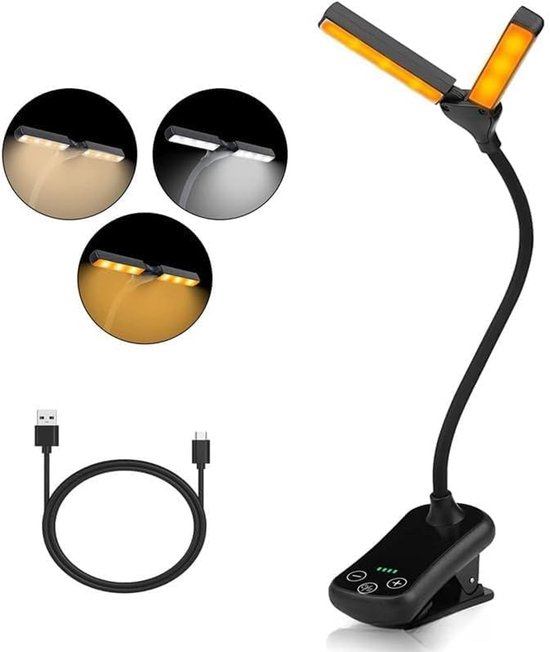 Flexibele Nek Led Leeslampje Met Oogzorg Lezen En Usb Oplaadbaar Geen Blu-Ray Be