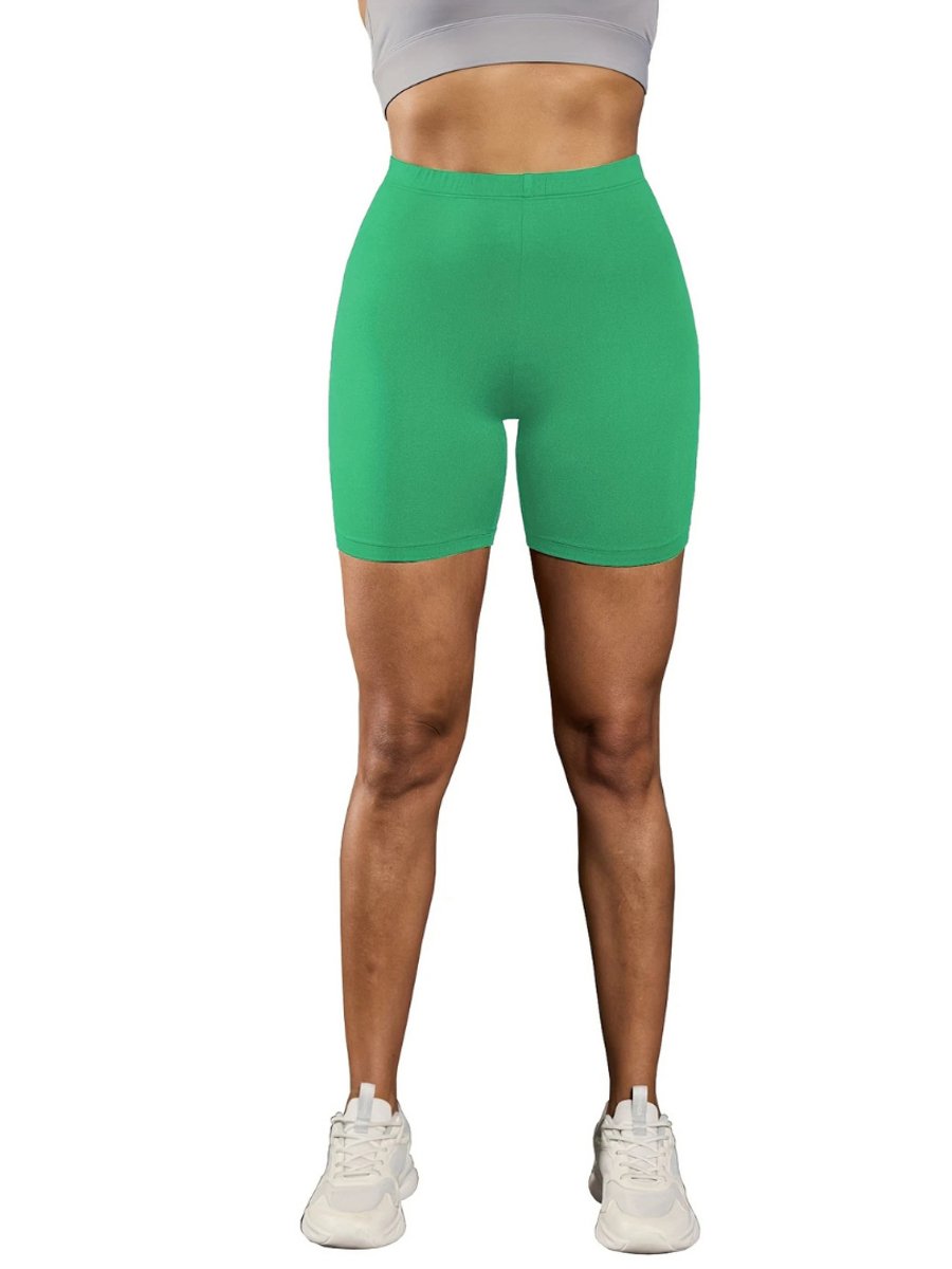 Livano Biker Short Dames Korte Legging Lange Onderbroek Bikershort Met Pijpjes Groen