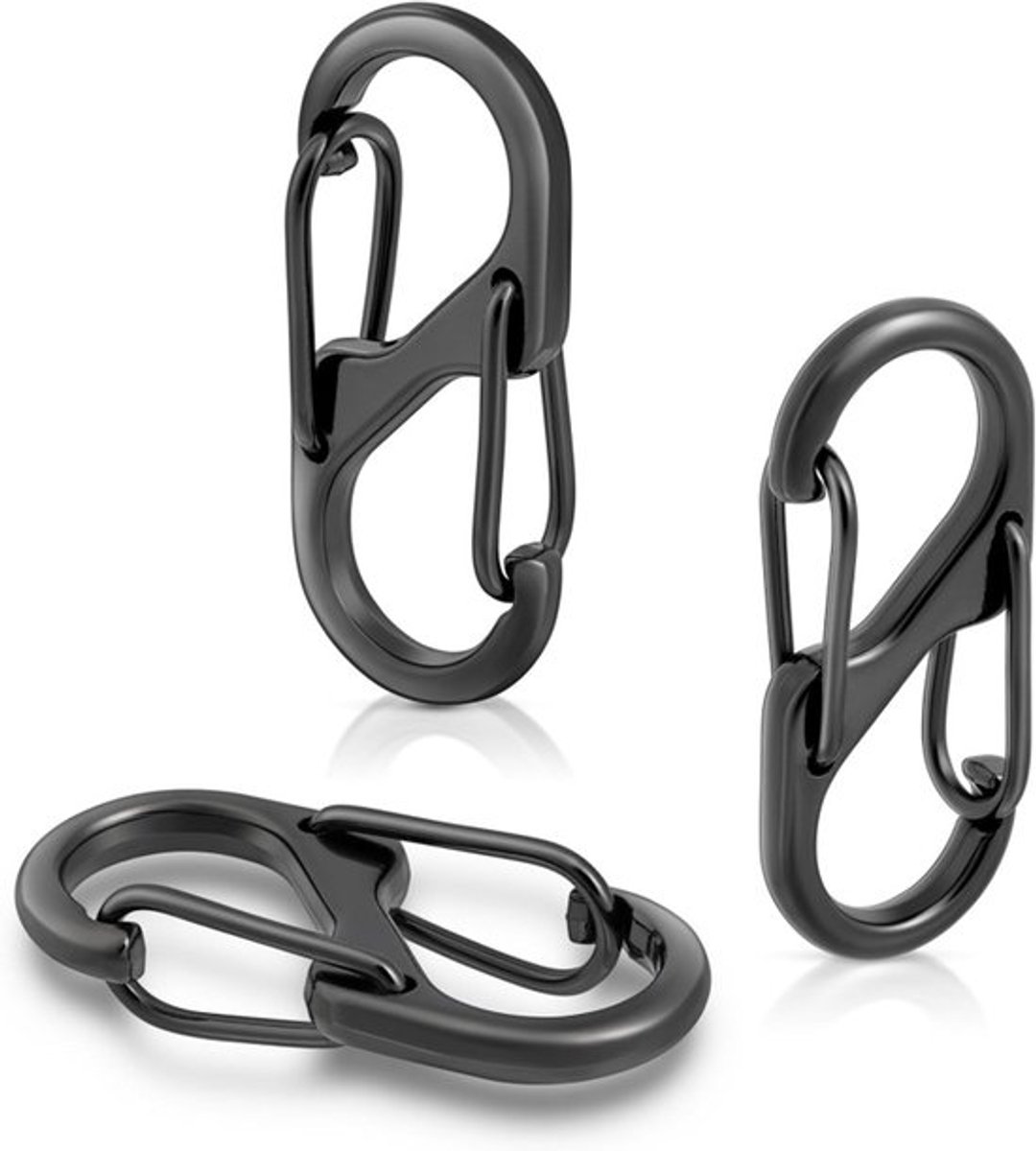 10-pack - Ritssluitingclip - Bagageslot Rugzakslot - Dubbel open kleine bergbeklimmingsgesp Antidiefstal-ritssluitingclip - Geschikt voor reisbeveiliging（40mm)