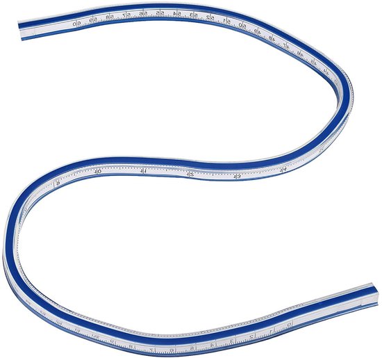 Flexibele Curve Liniaal voor Tekening Schilderen Grafische en Kledingstuk Ontwerp (60CM Flexibele Curve Liniaal voor Tekening Schilderen Grafische en Kledingstuk Ontwerp (60CM