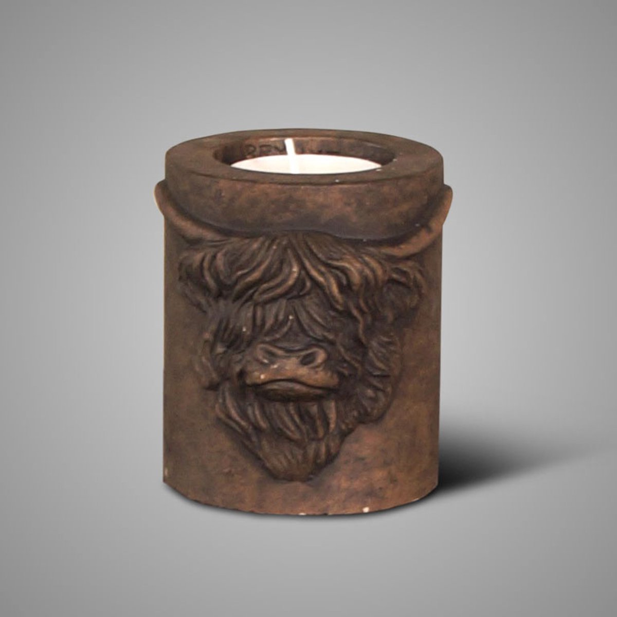 Brynxz - Scotty - Majestic Brown - Waxinelichthouder - Bruin - Schotse Hooglander - D.12 H.12