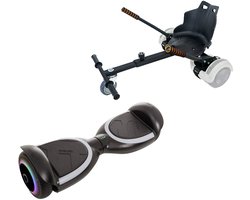Jetson Prism Hoverboard Zwart Plus Met Hoverkart Zwart - All-Road 6.5 inch Wielen - Oxboard - LED Verlichting - UL2272 Gecertificeerd