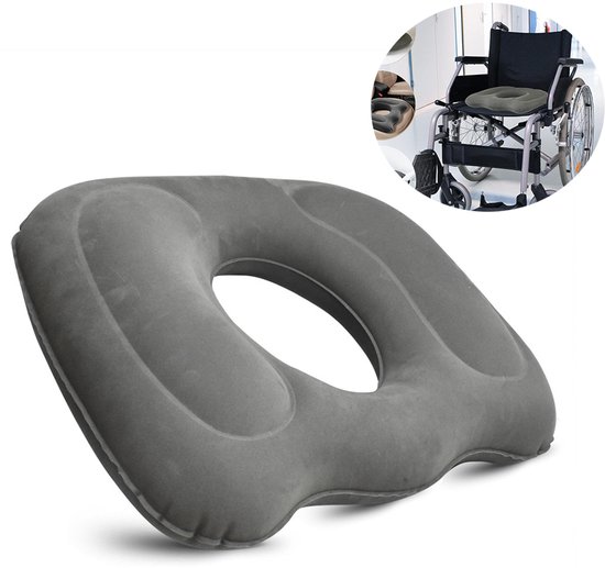 Coussin Orthopédique Gonflable Pour Coccyx - Soulage Douleurs, Hémorroïdes, Grossesse | Coussin D'Assise Ergonomique Portable