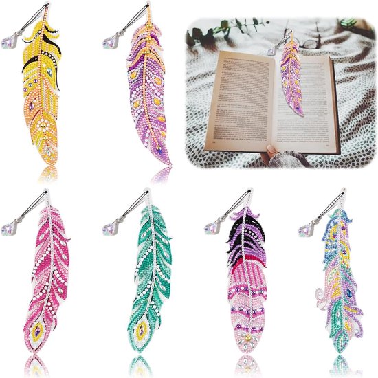 6 stuks Diamond Painting boekenleggerset - Diamond Painting 6 stuks Diamond Painting boekenleggerset - Diamond Painting