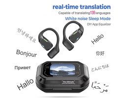 Draadloze Bluetooth oordopjes met microfoon – sport oordopjes waterdicht IPX5, gaming headset met ASMR ondersteuning en vertaalfunctie, ideaal voor hardlopen en bellen