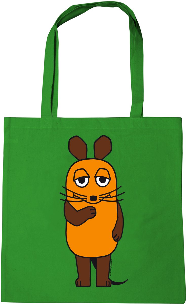 Logoshirt Schultertasche Baumwolltasche Die Sendung mit der Maus