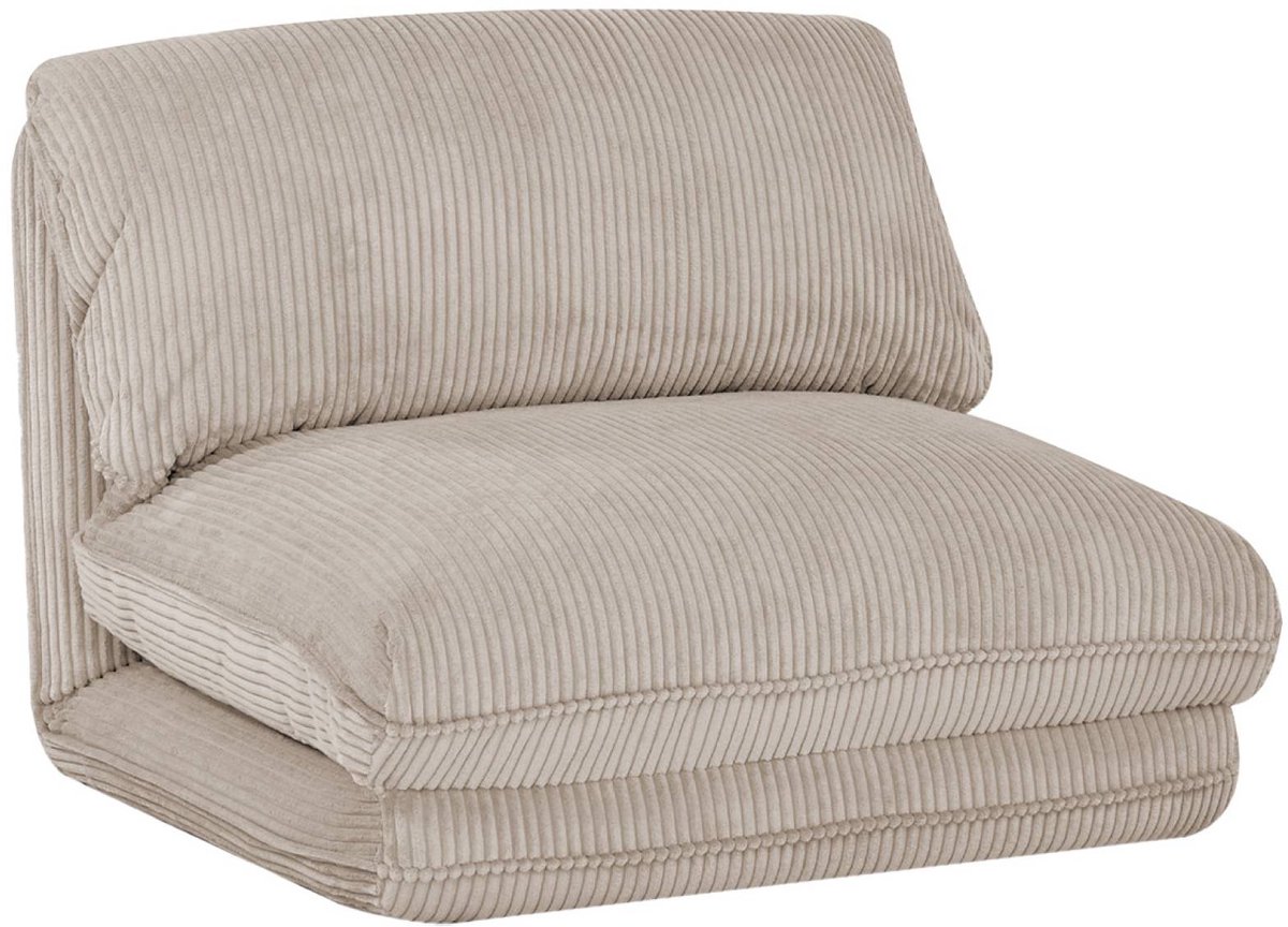 sweeek - Slaapfauteuil 1 persoons loungestoel corduroy - cosy