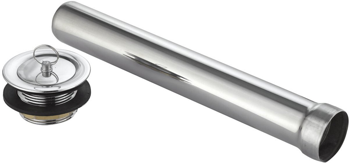 ZORRO Overloopbuis met Stop – RVS Overloop ZST 250 – 67 x 250 mm – Voor Spoelbakken – Horeca
