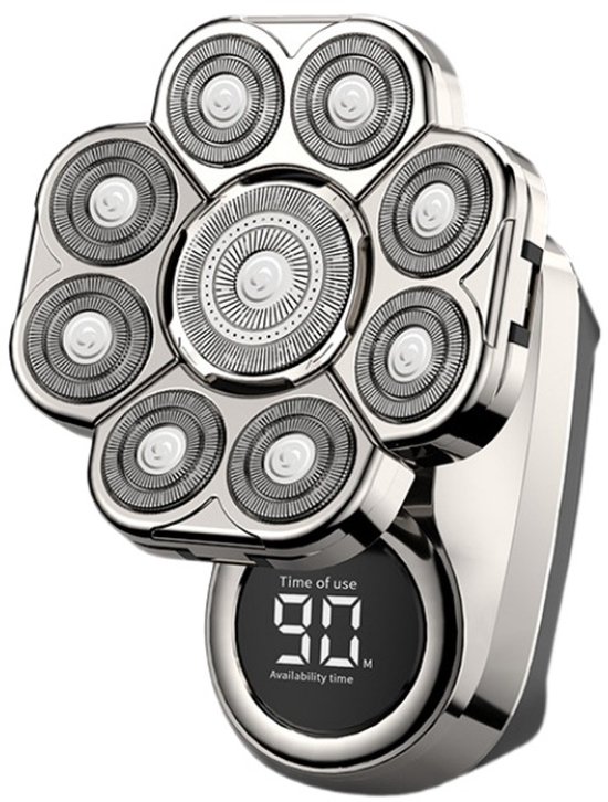 Skull shaver - Hoofd scheerapparaat mannen - Scheerapparaat hoofd - Hoofd kaal scheren - Head shaver - 9 mesjes + andere opzetstukjes - Skull - €35,99