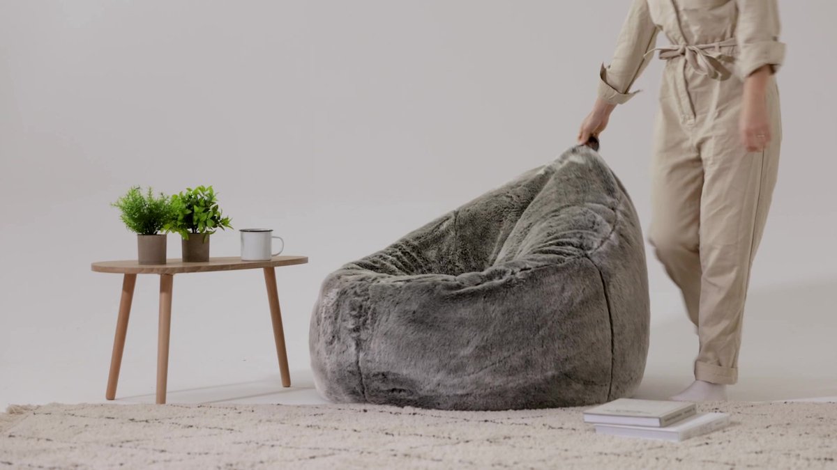 Zitzak Stoelhoes PV Bont Duurzame Comfortabele Stoel Zitzak Banken Hoes Woonkamer Slaapbank Hoes Voor Volwassenen En Kinderen (Geen Vulmiddel, Alleen Hoes),Brown,6ft (150×75cm