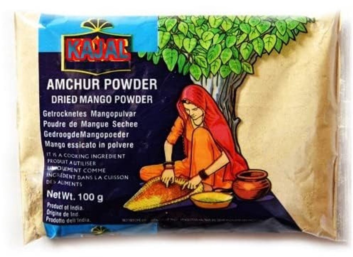 Kajal Aamchur mangopoeder - gedroogd fruitig voor chutneys en curries - 100 g