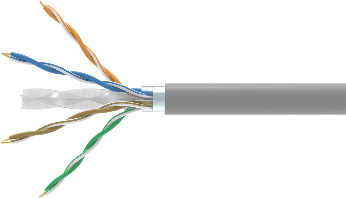 Equip Instal.Kab Cat6 F/UTP Eca 305.00m grijs LS