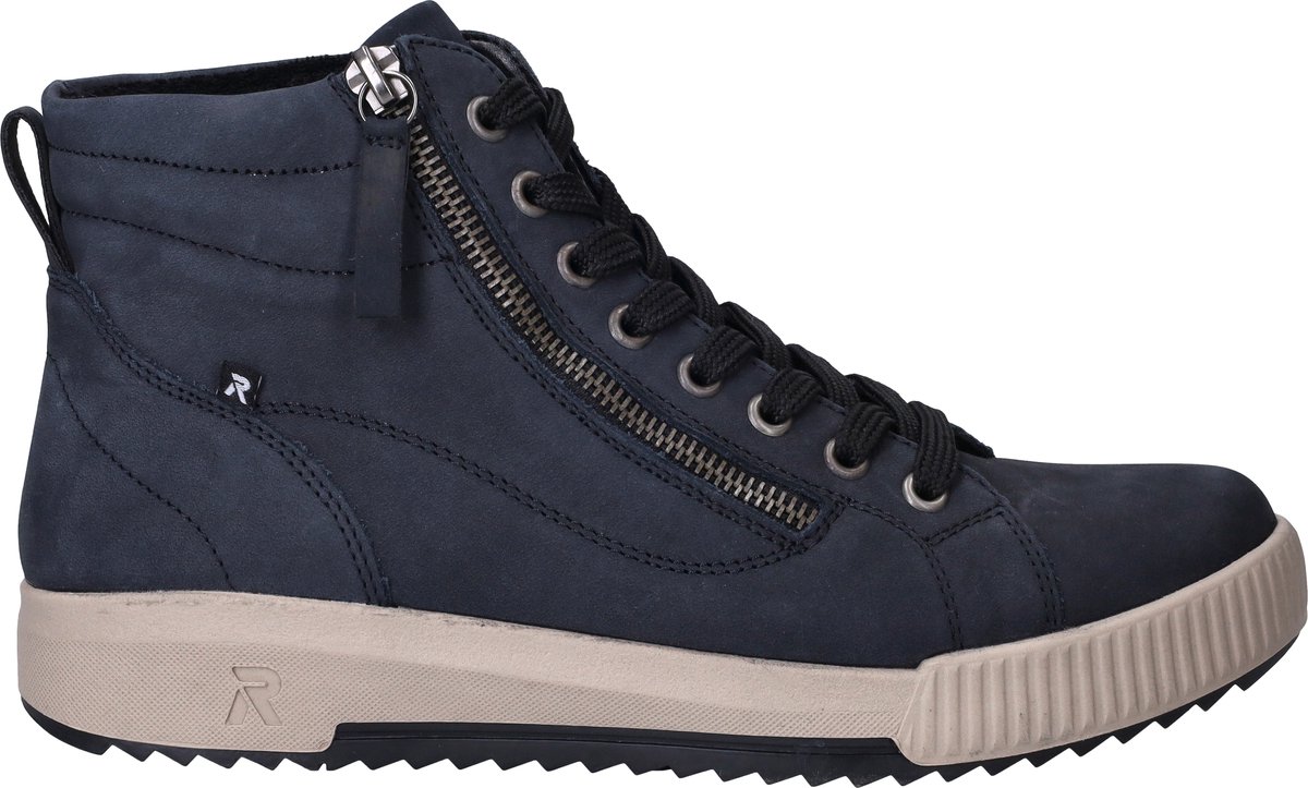 Rieker dames veterboot - Blauw - Maat 42