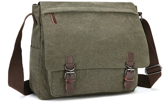 Sac Messager Cuir Véritable Vintage Homme – Fabriqué En Inde – Neuf Sans étiquettes