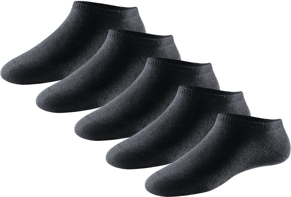 Schiesser Sneakersokken voor dames 5-pack stay fresh zwart - Bluebird Dames Sokken