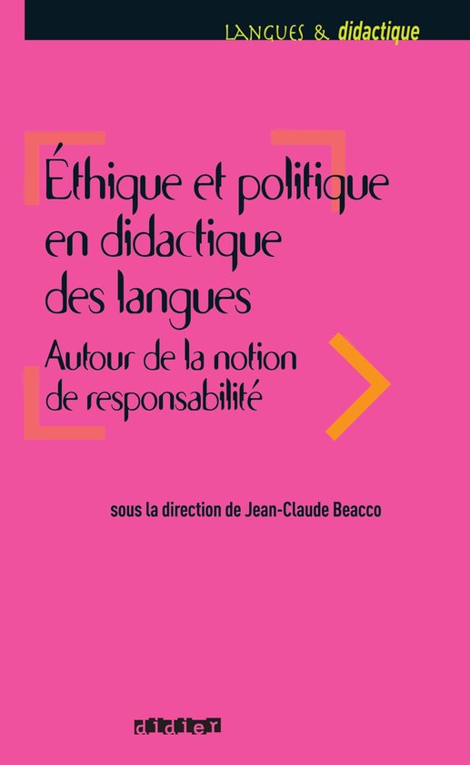 Ethique et politique en didactique des langues - Ebook - cover