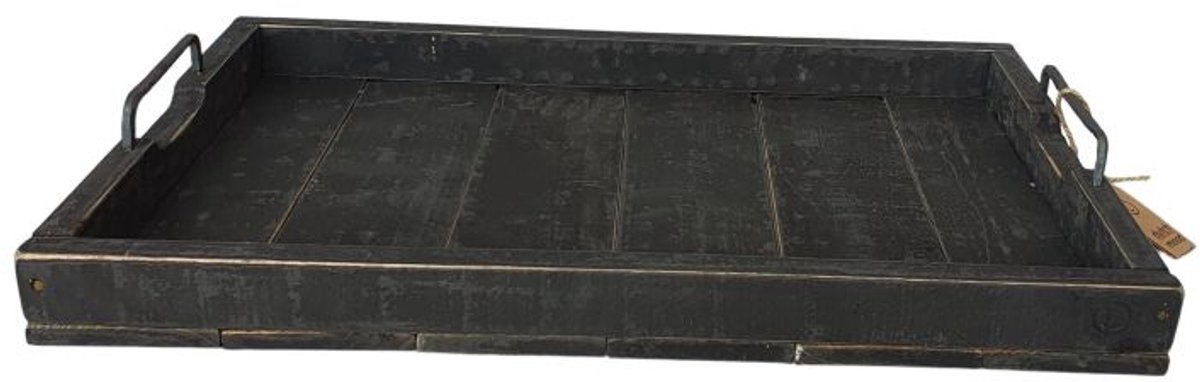 Houten Dienblad black berlin Marianne 58 in de bekende Dutch Mood stijl – 58 x 38 x 9 cm