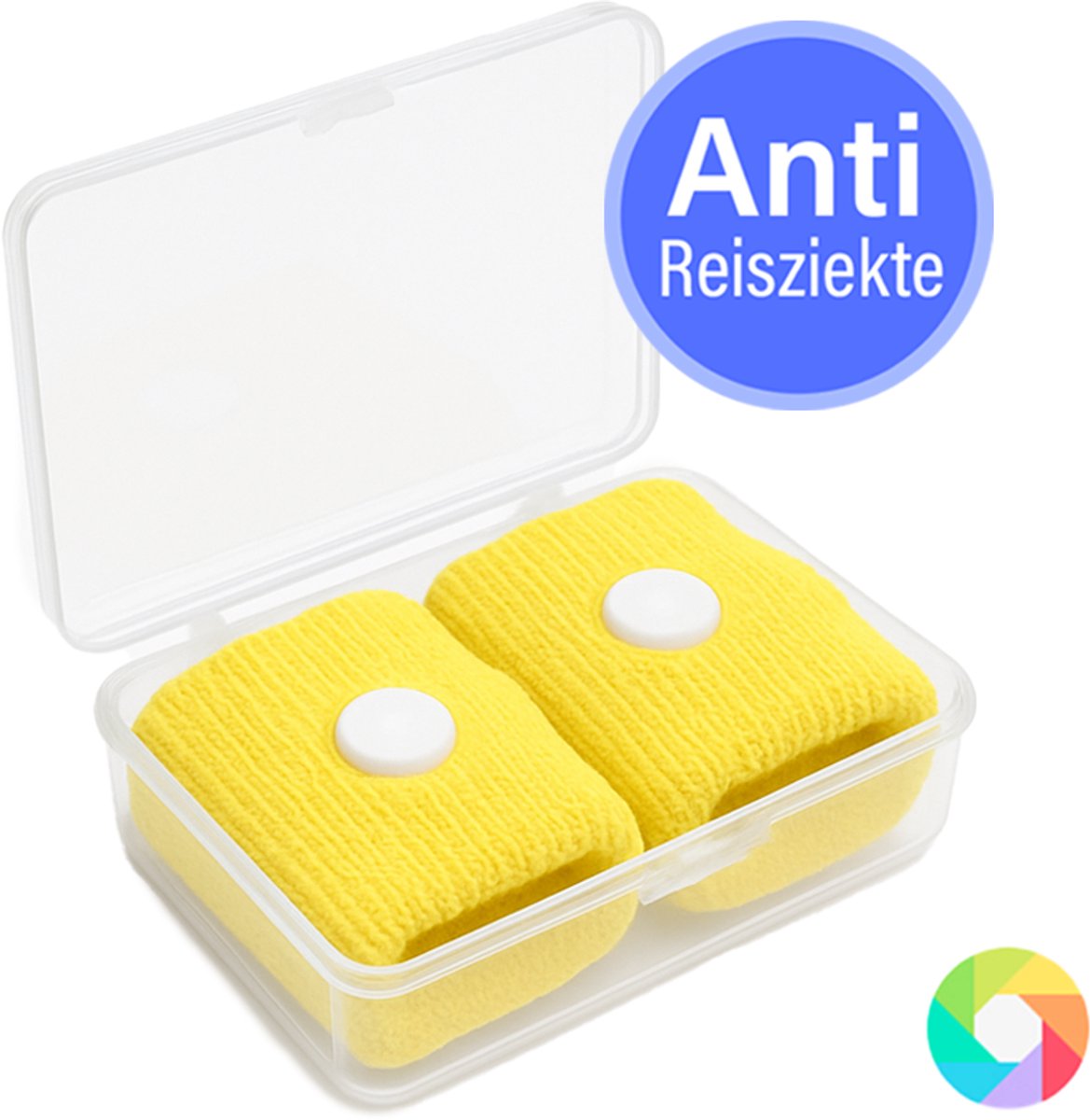 Anti Misselijkheid Bandjes 2 stuks - Zeeziekte - Reisziekte - Anti Wagenziekte - Polsbandje - Geel