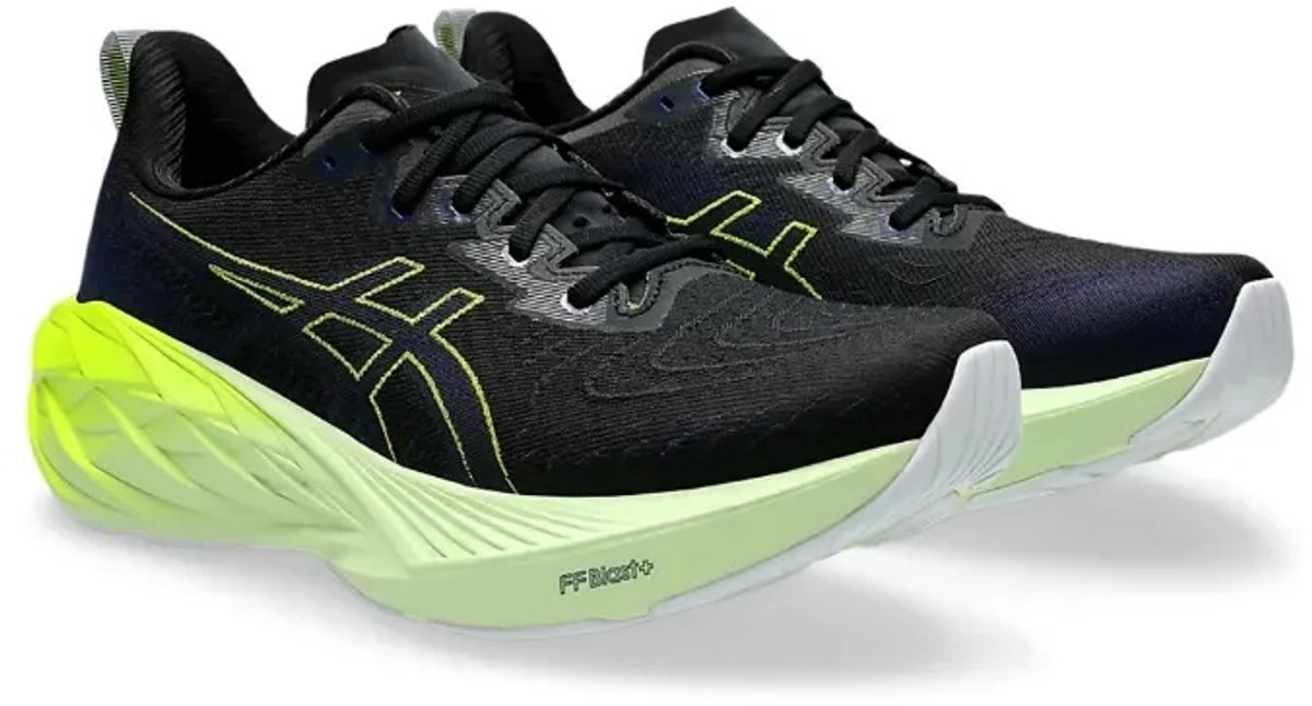 Asics NOVABLAST 4. Hardloopschoenen Unisex- Expanse Zwart