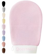 Destined® Exfoliating Glove - Scrub Handschoen - Lichaam & Gezicht - Scrub Detox - Verwijderen Van Dode Huidcellen - Blossom