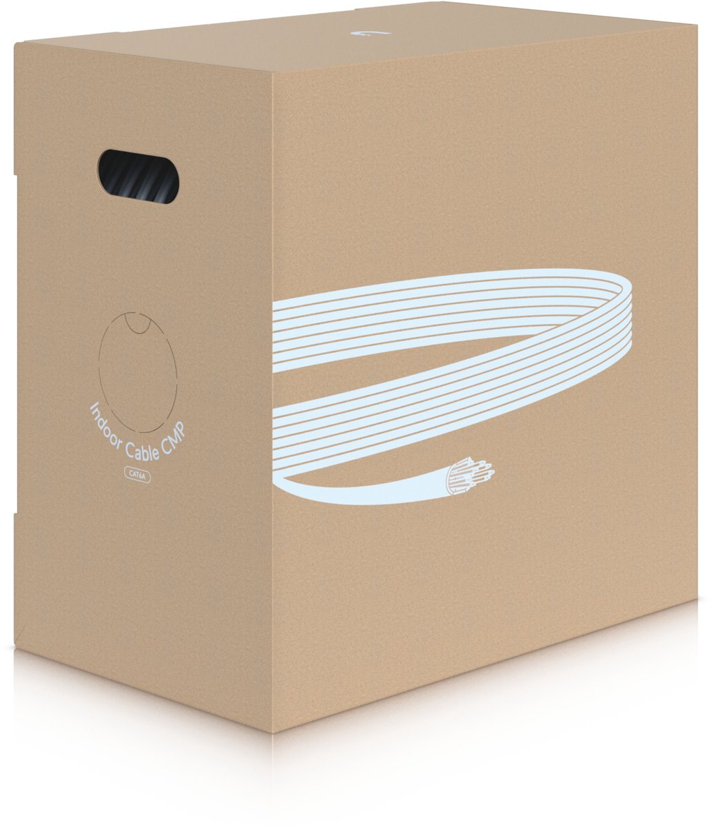Ubiquiti UACC-Cable-C6A-CMP netwerkkabel Wit 305 m Cat6a U/UTP (UTP)