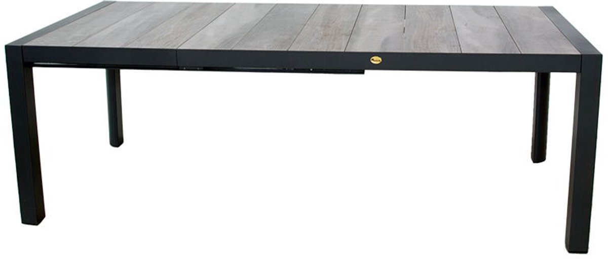 Harrisburg uitschuifbare dining tafel midnight grey L 154 - 214 x D...