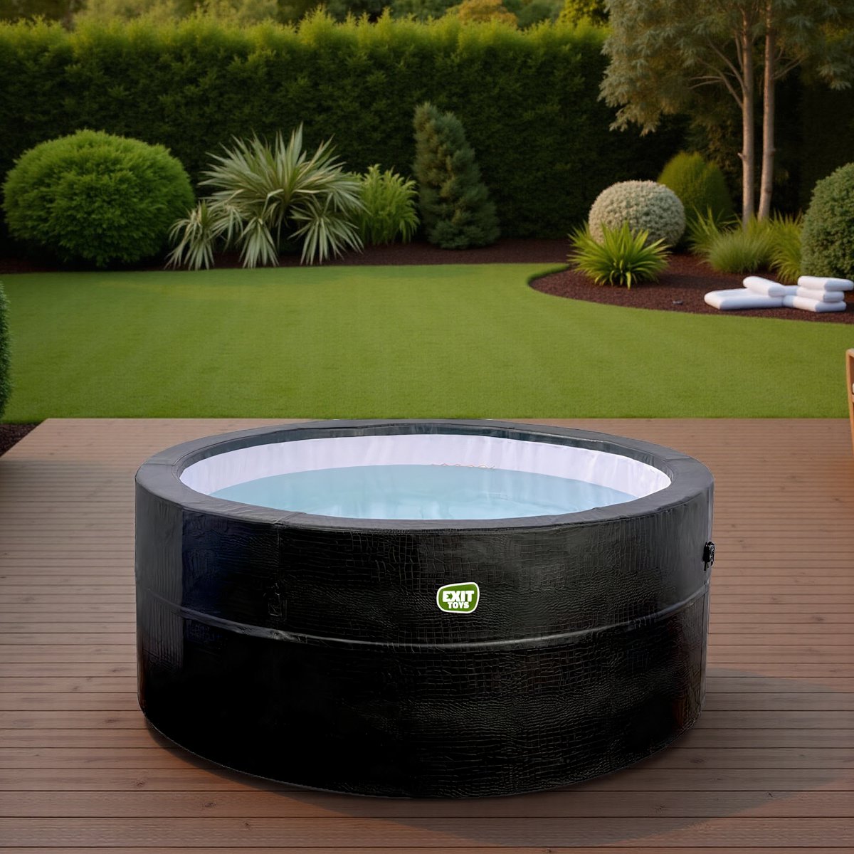 Luxe Outdoor Spa Bubbelbad - Opblaasbare Jacuzzi voor 4 - afbeelding 2