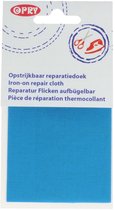 Tissu de réparation thermocollant Opry en coton bleu