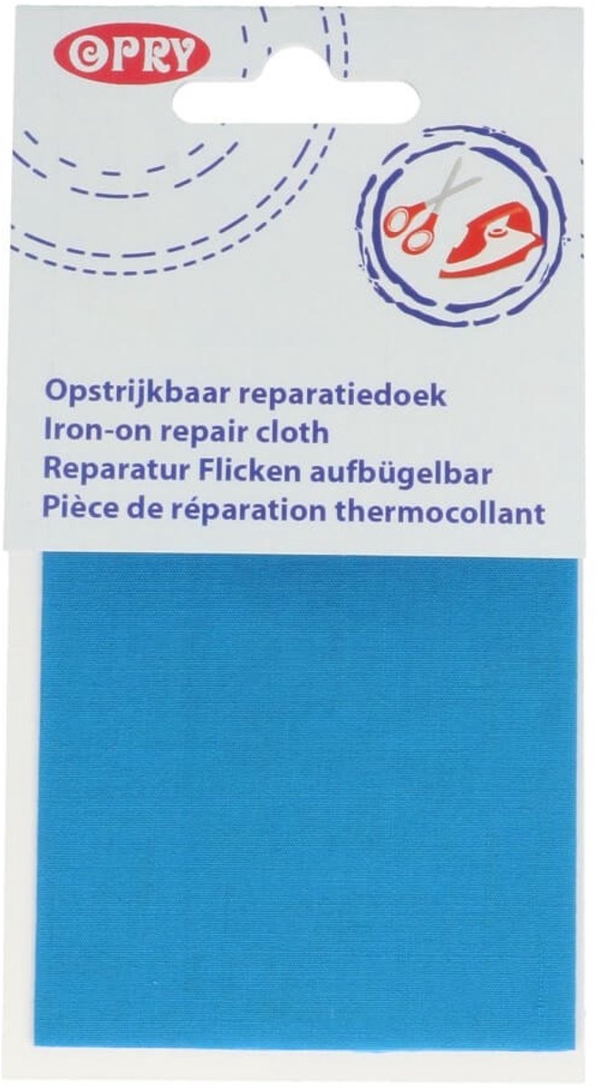 opry Reparatiedoek opstrijkbaar katoen blauw