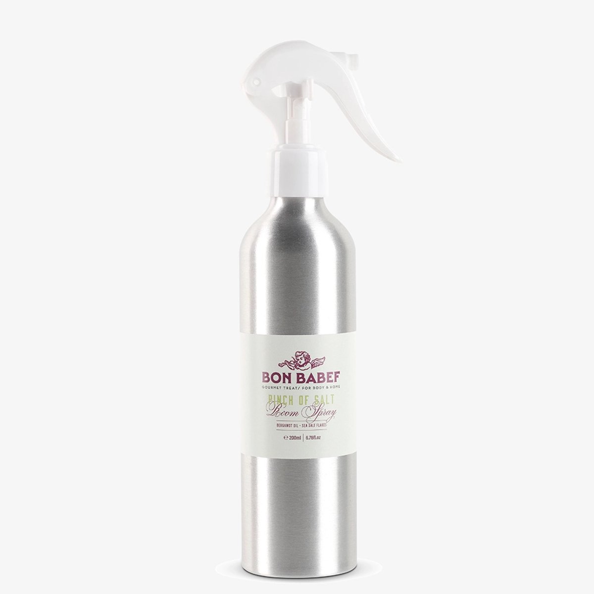 Bon Babef | Room Spray | Pinch of Salt | Huis Spray | Bergamot olie en Zeezoutvlokken | Vegan | Biologisch | 200 ml
