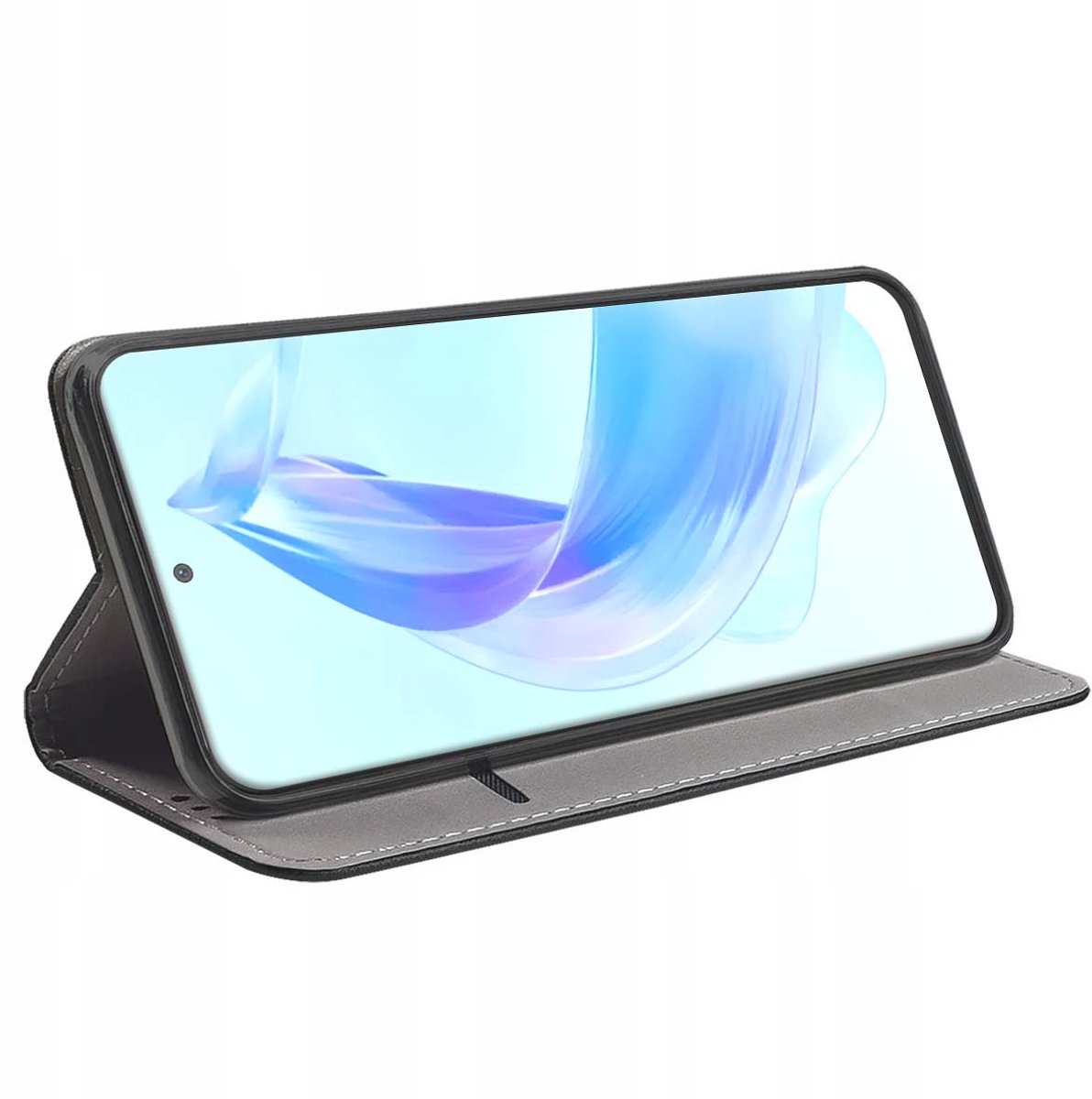 Jaym, Folio hoesje voor Honor 90 Lite 5G magnetische standaardfunctie, Zwart