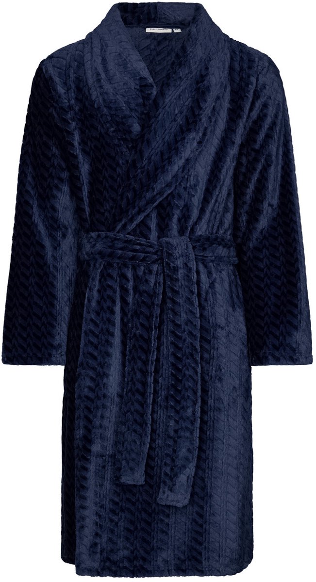 Pastunette - Badjas - Midnight Mode - Fleece - Blauw - Maat 3XL