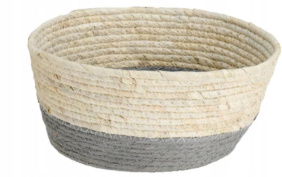 natuurlijke gevlochten mand 25x18,5x13 cm