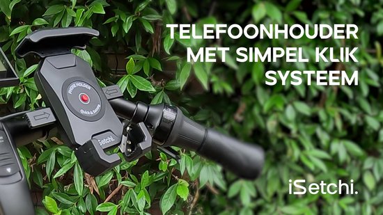ISetchi Telefoonhouder Voor Fiets/scooter – Quick Release, 360° Draaibaar, Universeel
