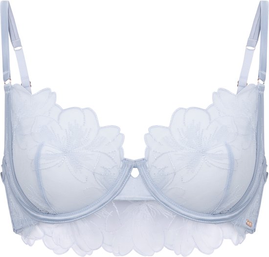 Hunkemöller Dames Lingerie Niet-voorgevormde beugel bh Emilia - Blauw - maat B85