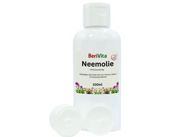 Neemolie 100ml Puur - Koudgeperste en Onbewerkte Neem olie van Azadirachta indica zaden voor Mens, Dier & Plant