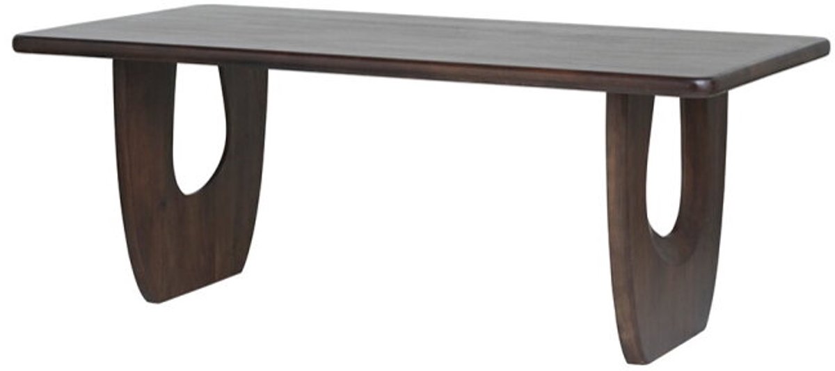 Eettafel Handai mangohout 200x100 cm - Walnoot - Japandi