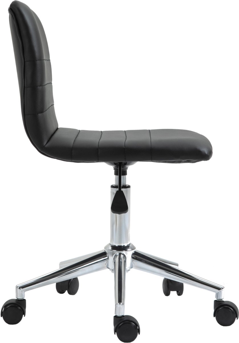 SVITA LINUS Bureaustoel Kinderen Kunstleer Zwart - afbeelding 2