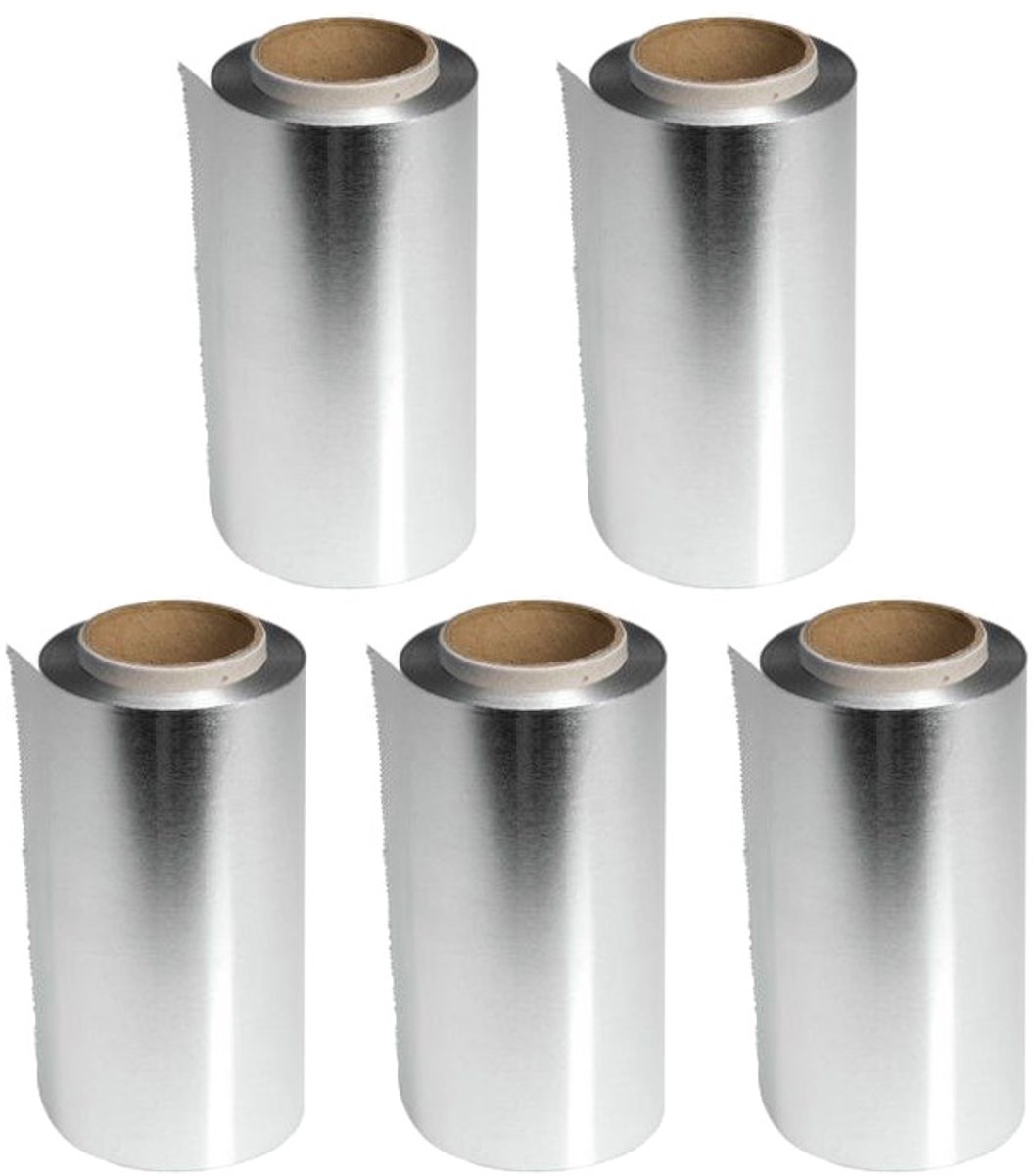 5x Sibel Aluminium Folie 15MU 10cmx100m