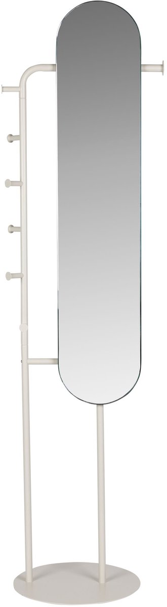 Vero Staande spiegel/ Passpiegel met kapstok Beige