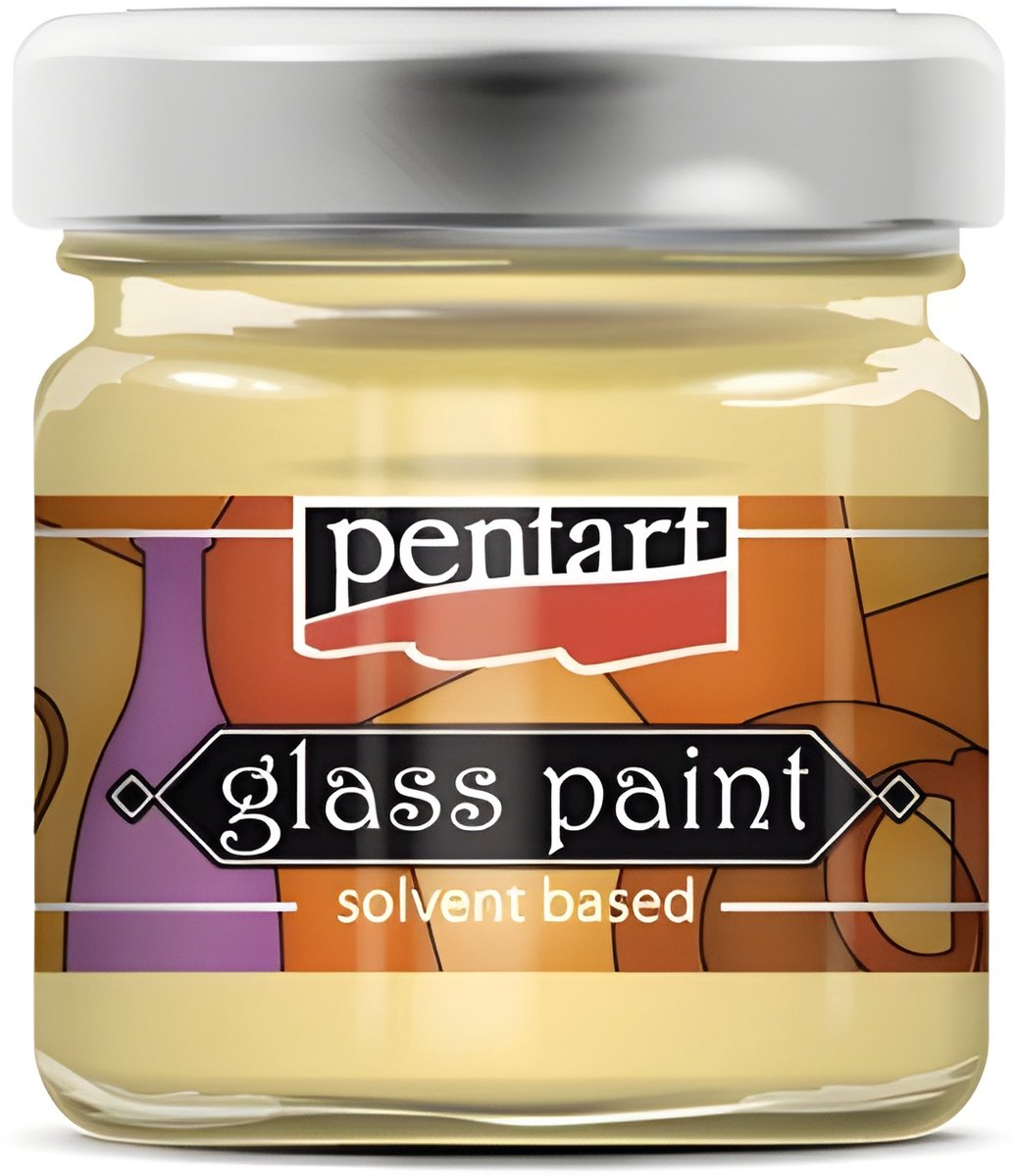 Pentart Glasverf Solvent Basis 30 ml Transparant