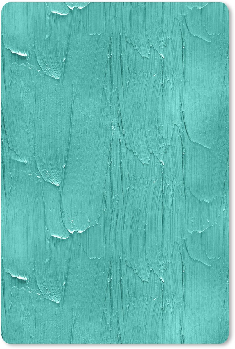 Muismat 18x27 cm - Mousepad Verf - Patronen - Turquoise - Muismatten